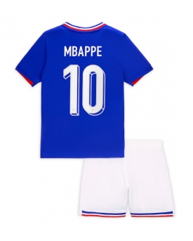 Francia Kylian Mbappe #10 Maglia Gara Casa Repliche Europei 2024 Bambino